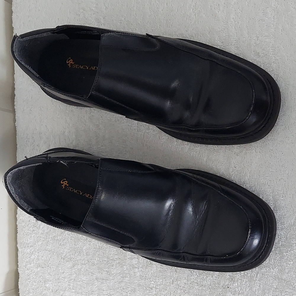 Stacy Adam's men's/teen blk Dress Shoes, size 9.5.